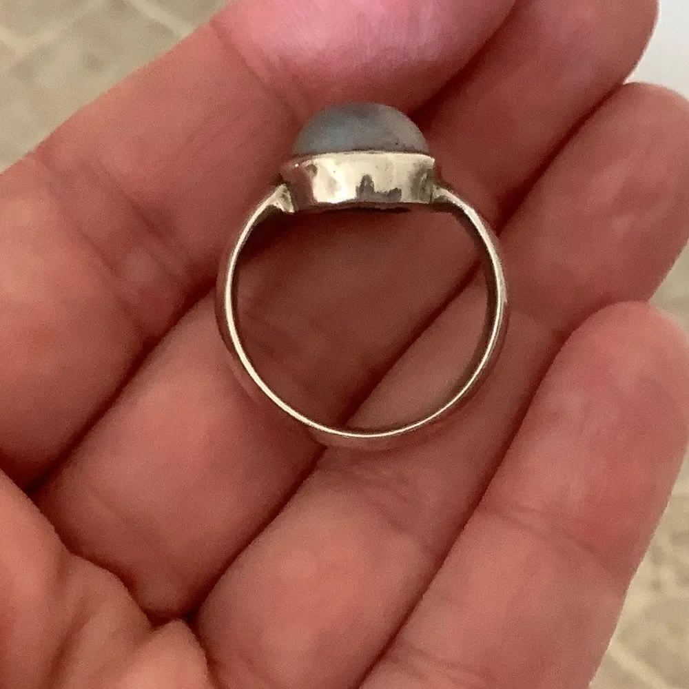 Sterling SILVER 925 MOON STONE WOMAN RING SIZE US 8​